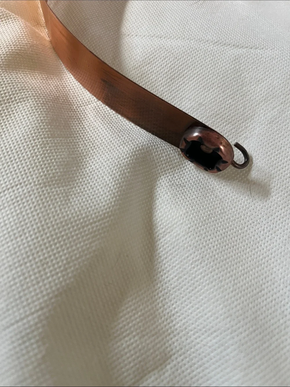 Women’s  Copper Metal Chain Belt - Unbranded Size S